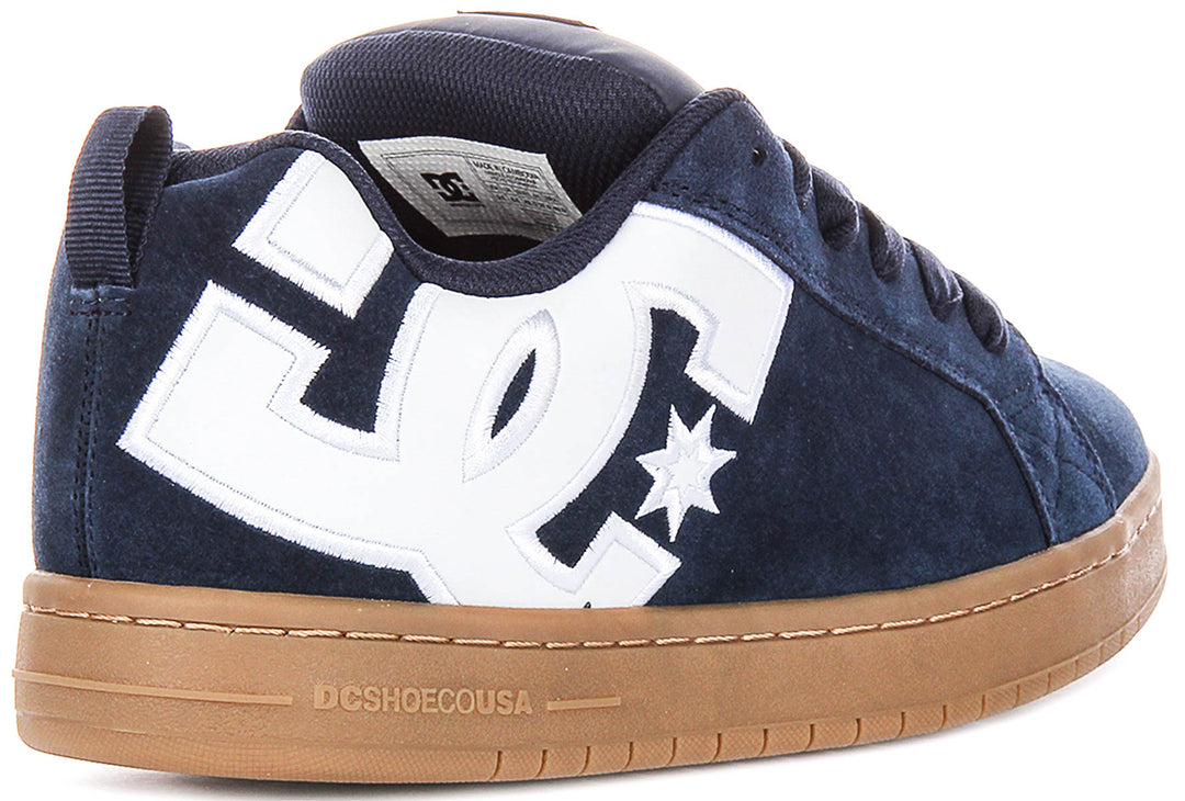 Dc Shoes Court Graffik In Navy White For Men