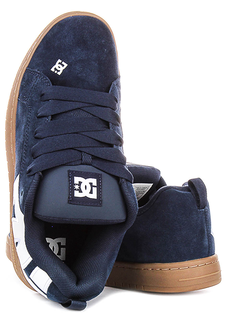 Dc Shoes Court Graffik In Navy White For Men