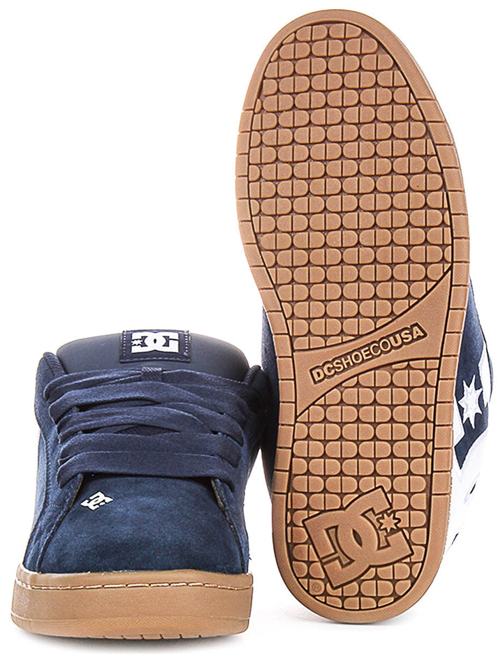 Dc Shoes Court Graffik In Navy White For Men