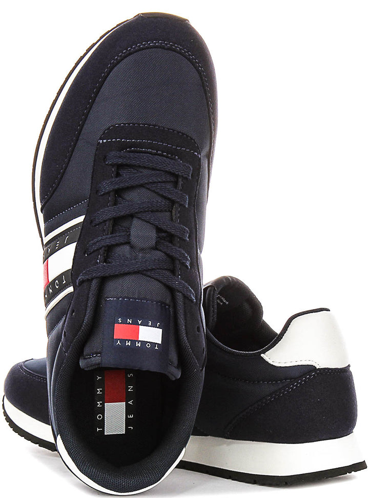 Tommy Hilfiger Casual Runner In Navy White For Men