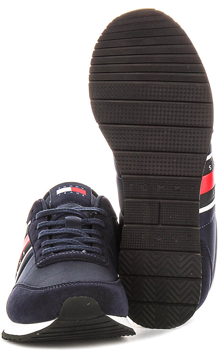 Tommy Hilfiger Casual Runner In Navy White For Men