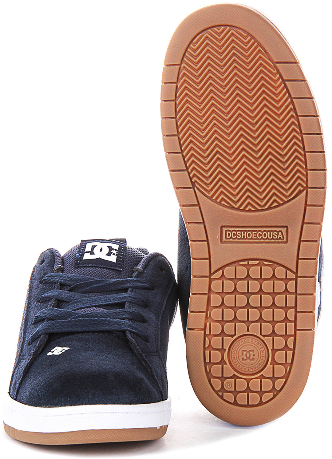 Dc Shoes Court Graffik In Navy White For Youth