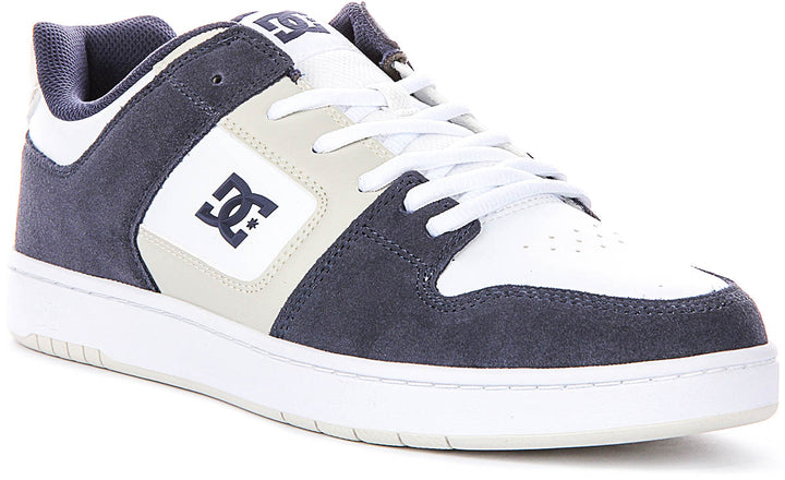 Dc Shoes Manteca 4 In Navy White For Men