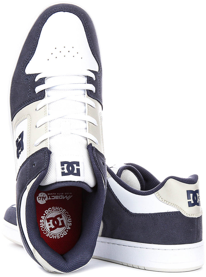 Dc Shoes Manteca 4 In Navy White For Men