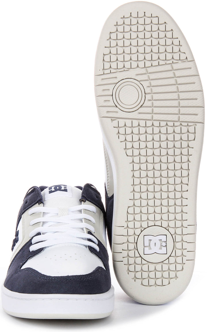 Dc Shoes Manteca 4 In Navy White For Men