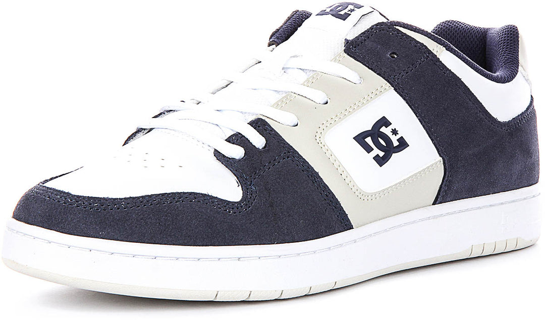 Dc Shoes Manteca 4 In Navy White For Men