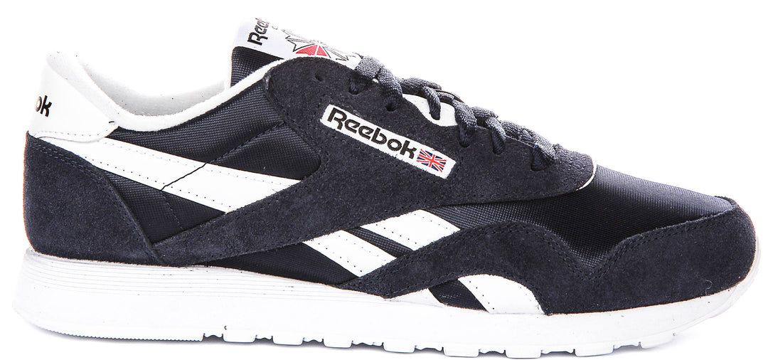 Reebok Classic Nylon In Navy White For Men