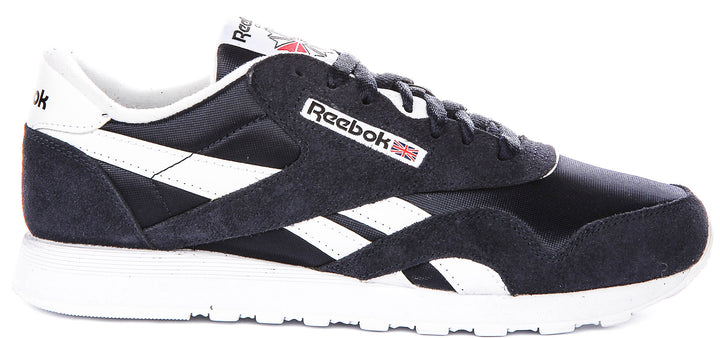 Reebok Classic Nylon In Navy White For Men