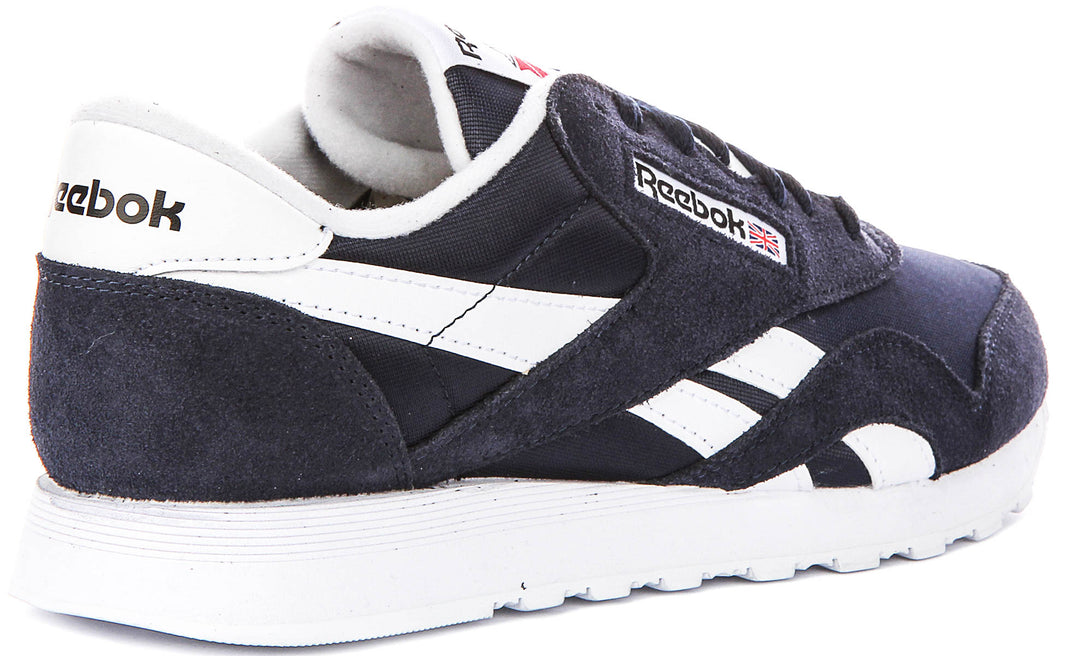 Reebok Classic Nylon In Navy White For Men