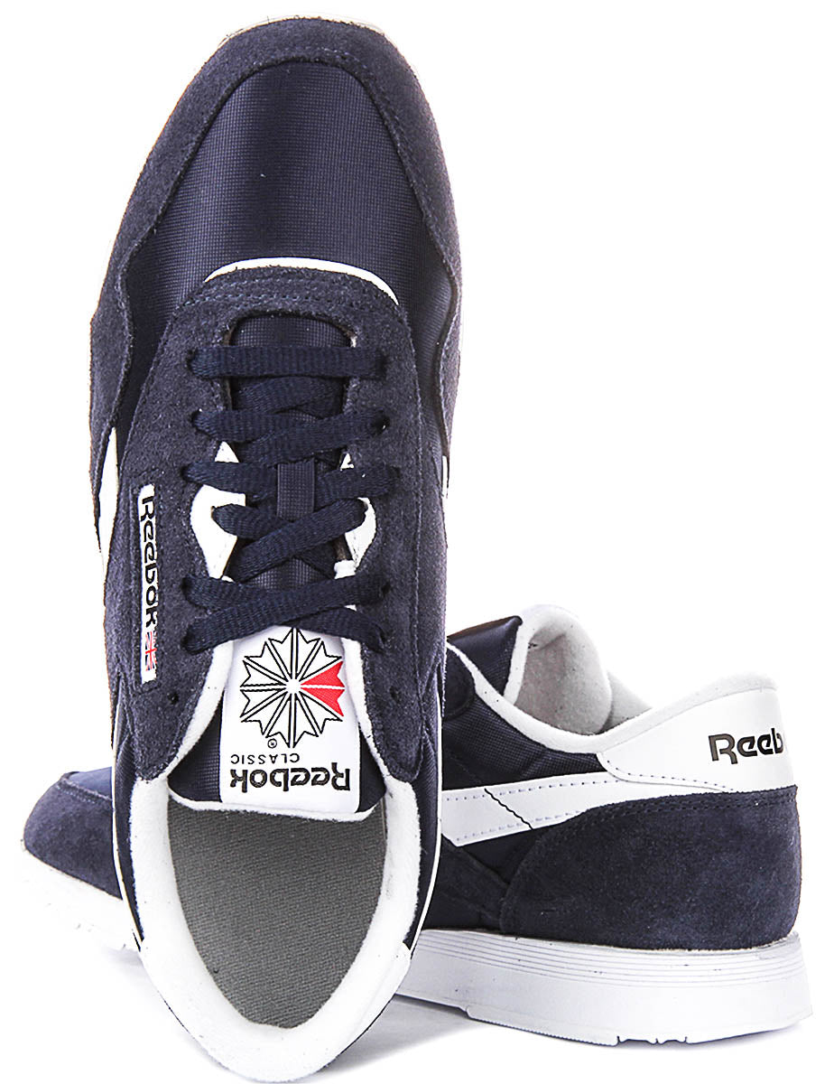 Reebok Classic Nylon In Navy White For Men