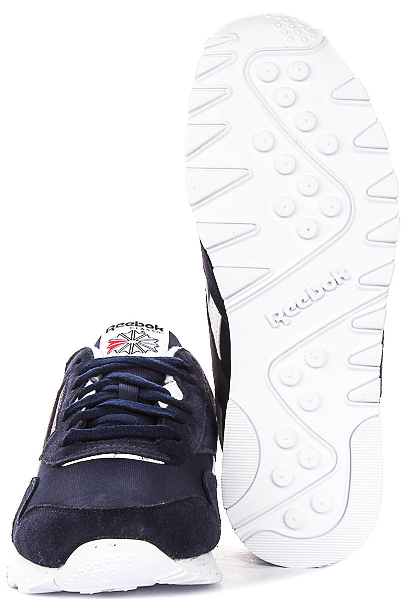 Reebok Classic Nylon In Navy White For Men
