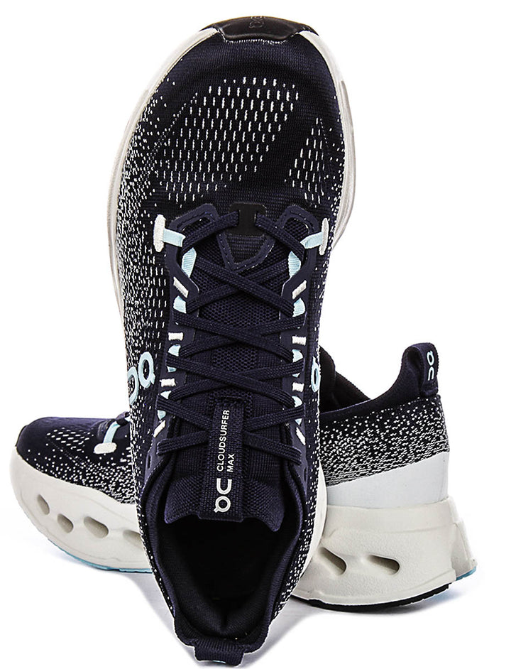 On Running Cloudsurfer Max In Navy White For Men