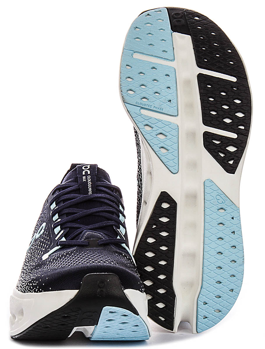 On Running Cloudsurfer Max In Navy White For Men