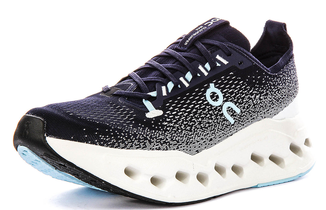 On Running Cloudsurfer Max In Navy White For Men