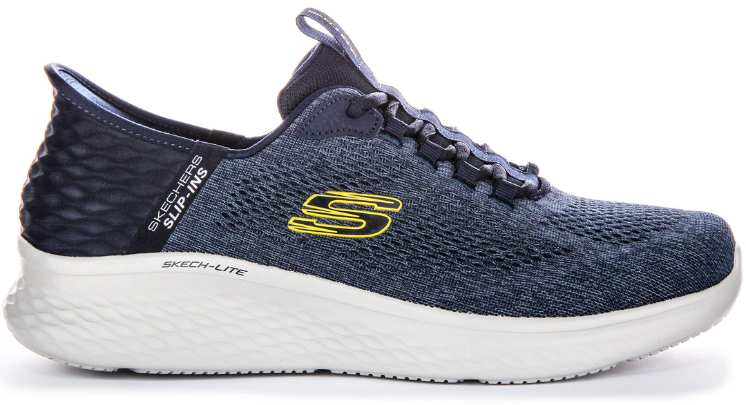 Skechers Skech Lite Pro In Navy Yellow For Men