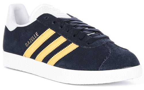 Adidas Gazelle In Navy Yellow