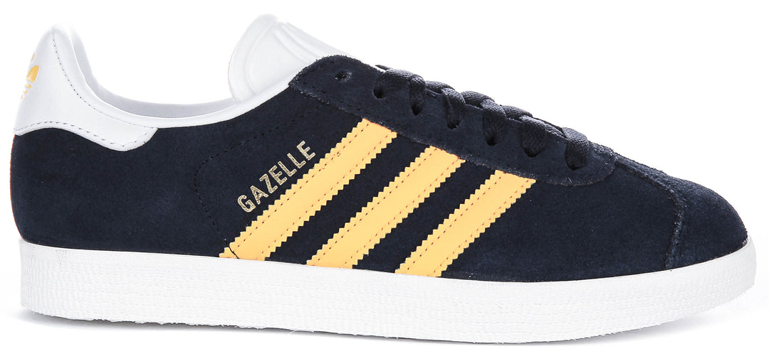 Adidas Gazelle In Navy Yellow