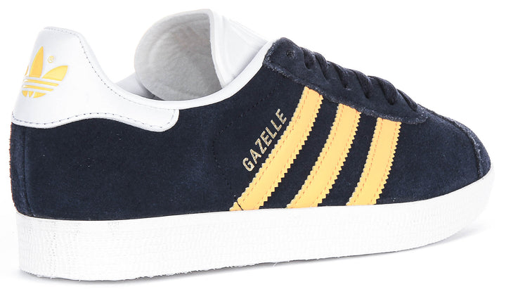 Adidas Gazelle In Navy Yellow