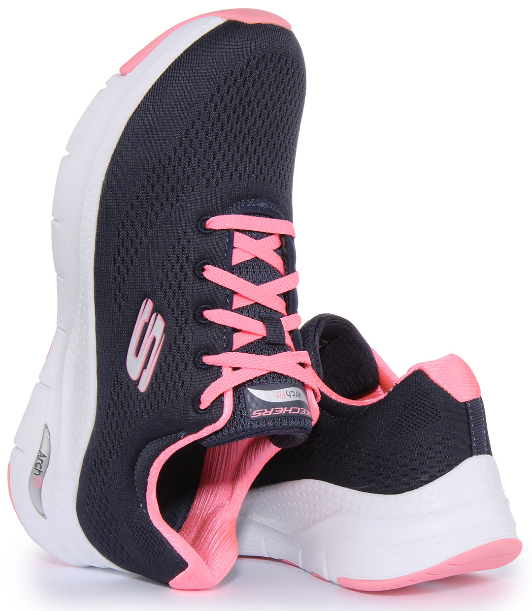Skechers Arch Fit In Navy Pink For Women
