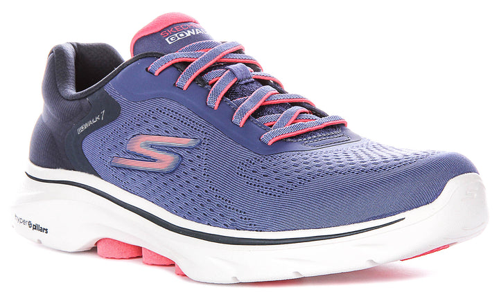 Skechers Go Walk 7 - Cosmic Waves In Navypink For Women
