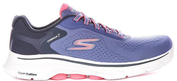 Skechers Go Walk 7 - Cosmic Waves In Navypink For Women