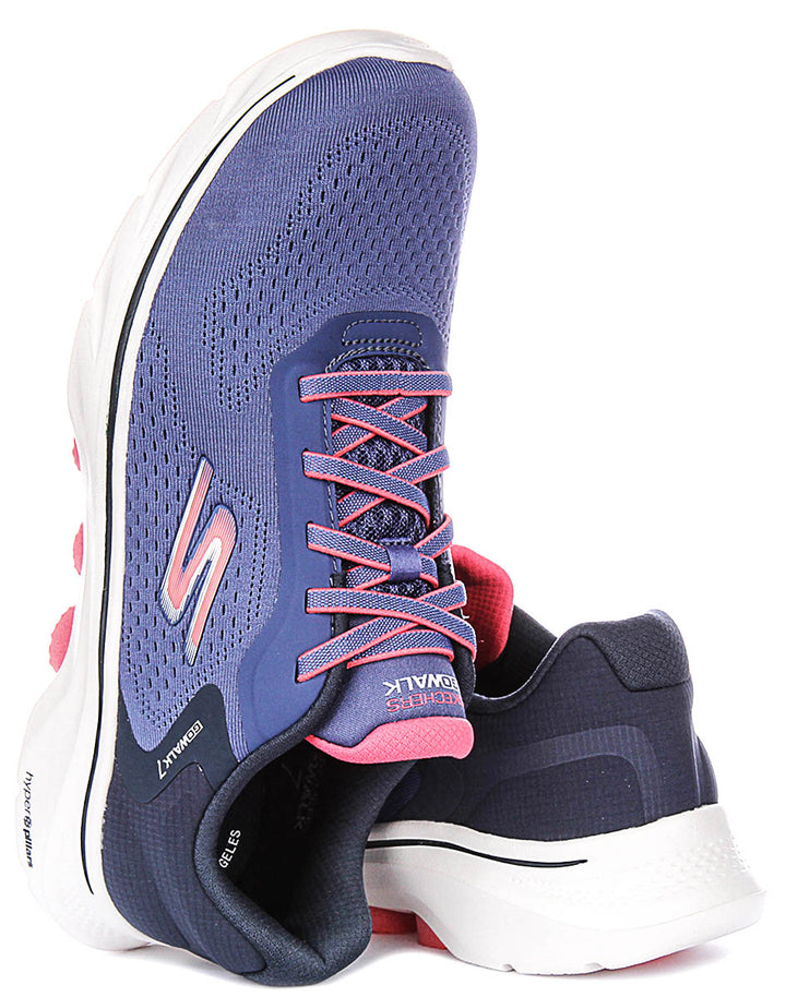 Skechers Go Walk 7 - Cosmic Waves In Navypink For Women