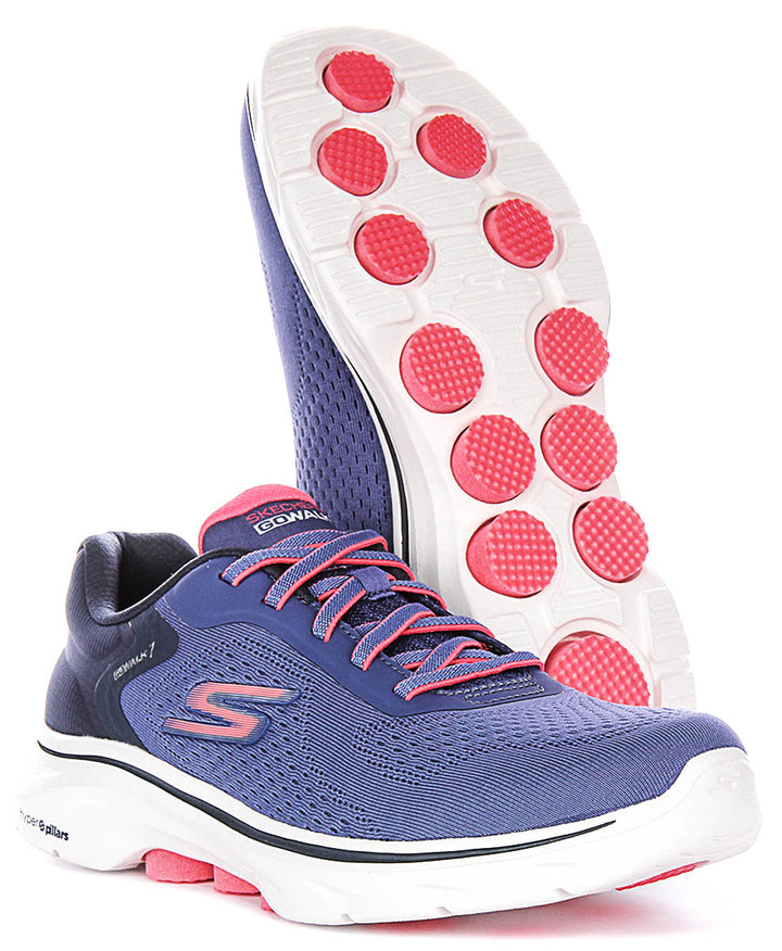 Skechers Go Walk 7 - Cosmic Waves In Navypink For Women