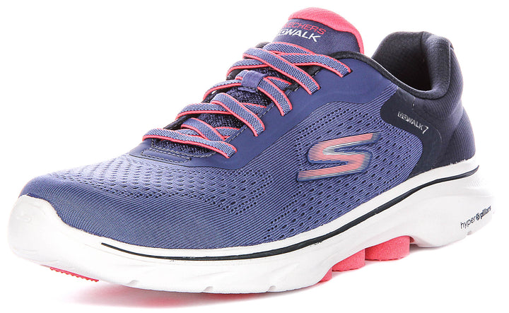 Skechers Go Walk 7 - Cosmic Waves In Navypink For Women