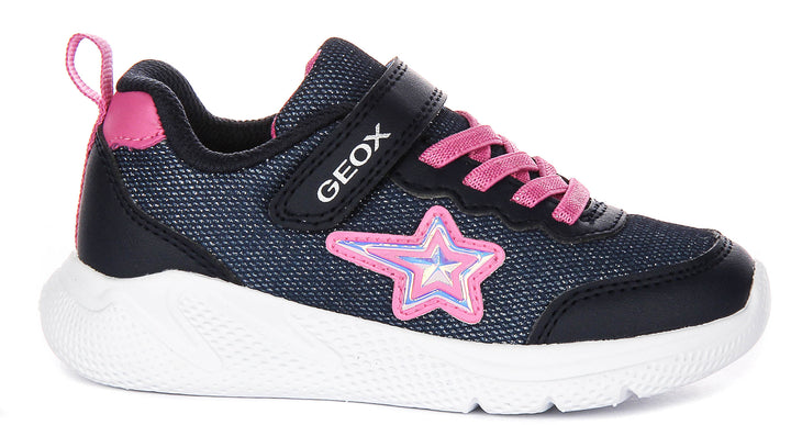 Geox J Sprintye G.A In Navy Pink For Kids