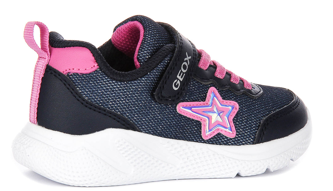Geox J Sprintye G.A In Navy Pink For Kids