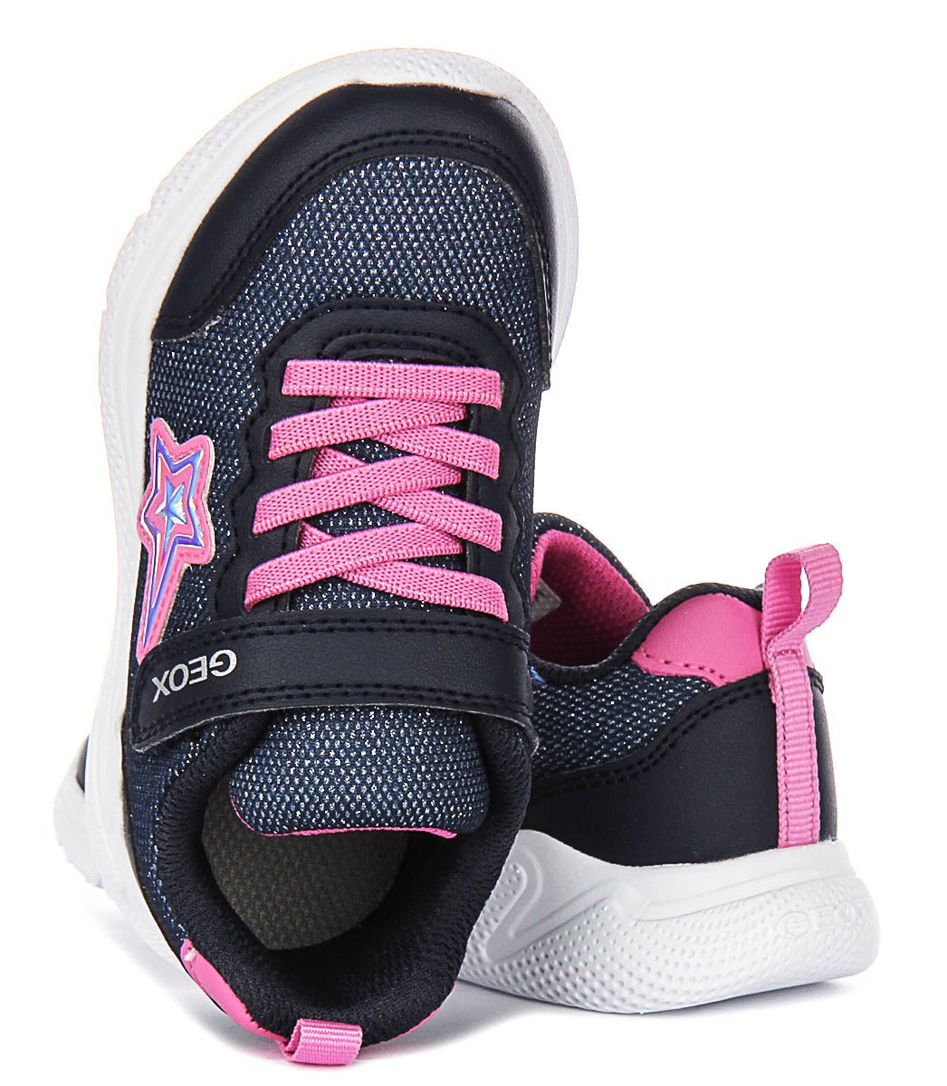 Geox J Sprintye G.A In Navy Pink For Kids