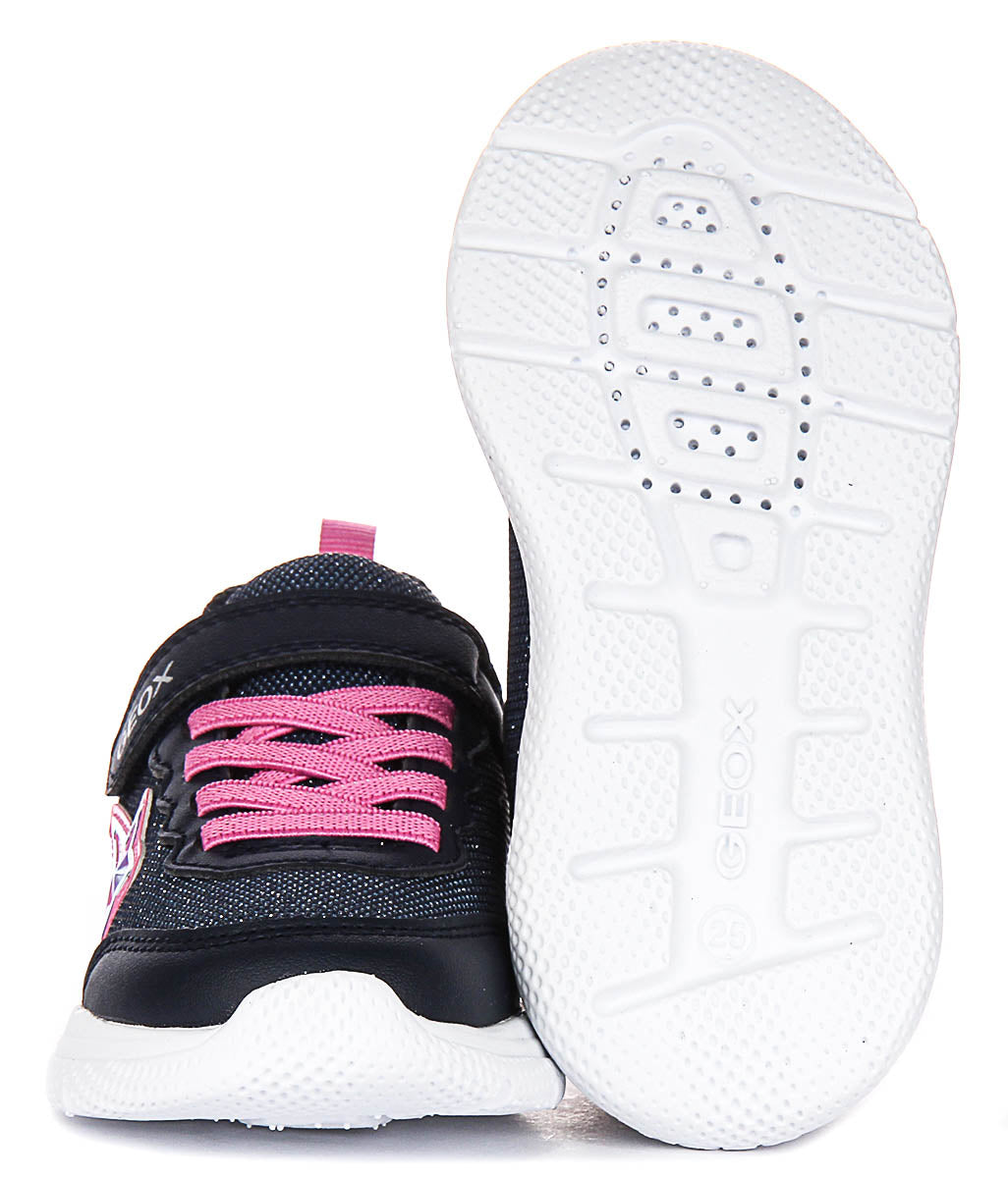 Geox J Sprintye G.A In Navy Pink For Kids