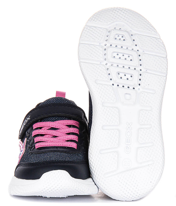 Geox J Sprintye G.A In Navy Pink For Kids