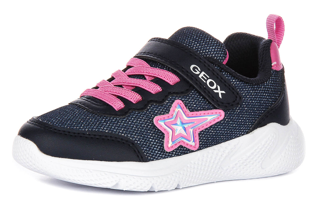 Geox J Sprintye G.A In Navy Pink For Kids