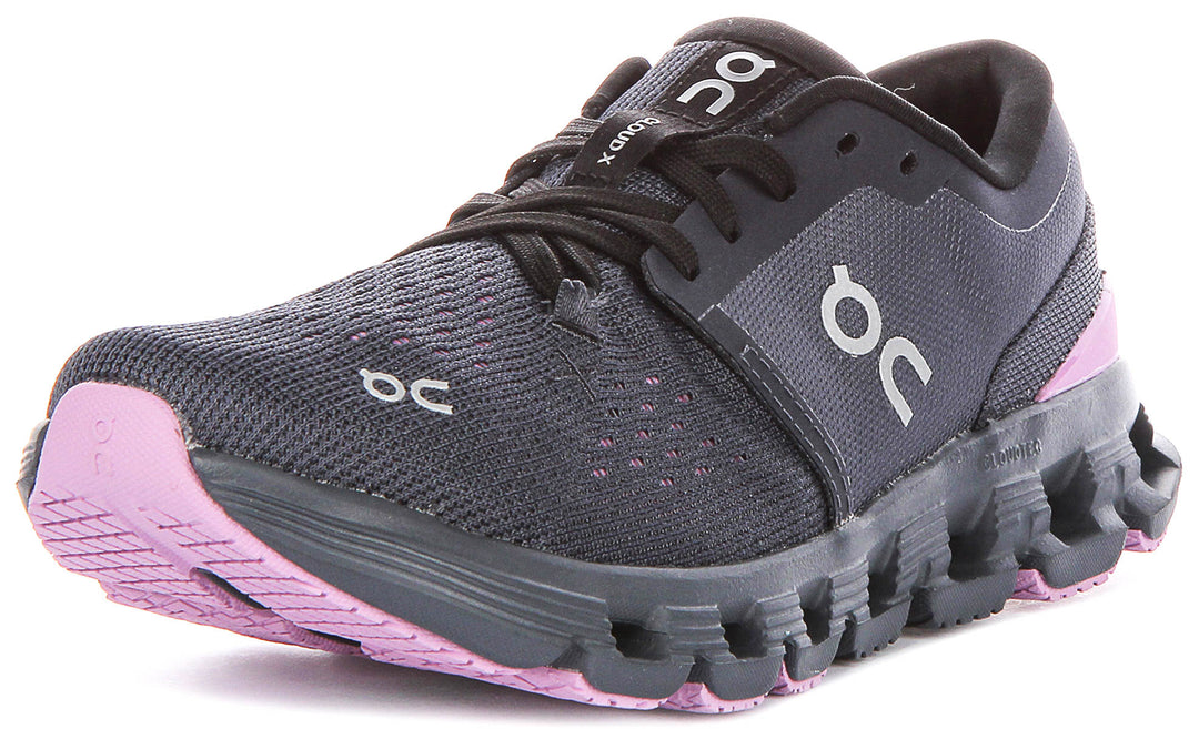 On Running Cloud X 4 In Navy Pink For Women