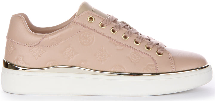 Guess Bonny Peony Low Trainers In Nude For Women