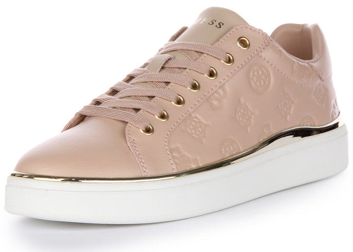 Guess Bonny Peony Low Trainers In Nude For Women