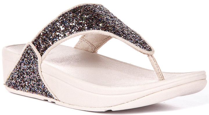 Fitflop Lulu Multi Glitter in Nude For Women