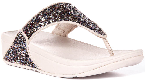 Fitflop Lulu Multi Glitter in Nude For Women