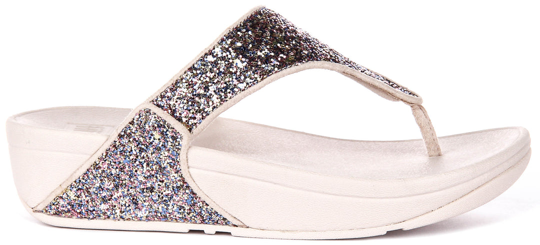 Fitflop Lulu Multi Glitter in Nude For Women