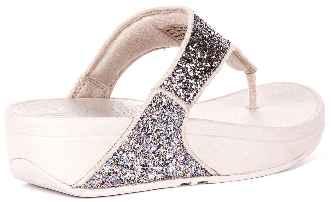 Fitflop Lulu Multi Glitter in Nude For Women