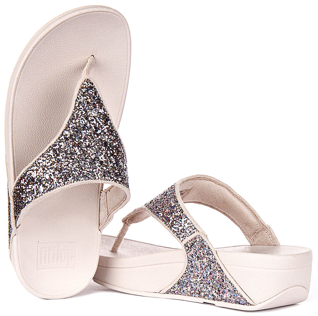 Fitflop Lulu Multi Glitter in Nude For Women