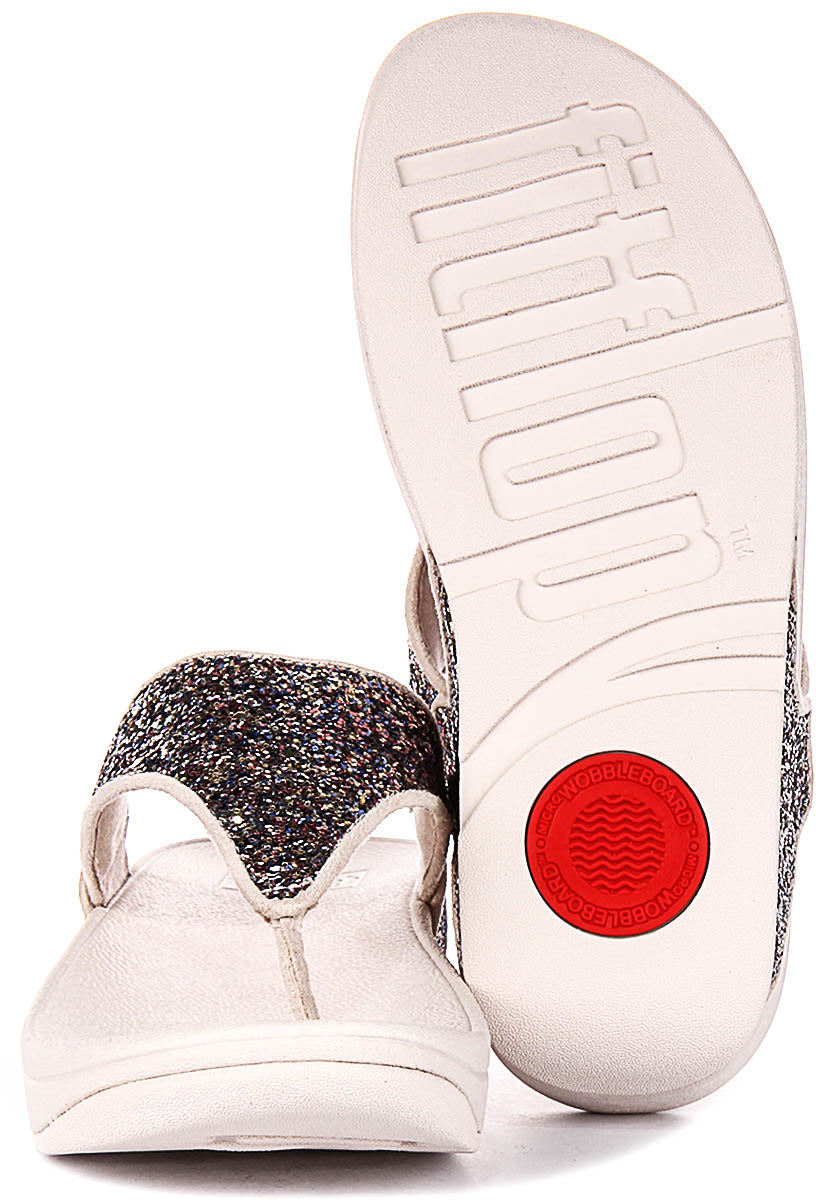 Fitflop Lulu Multi Glitter in Nude For Women