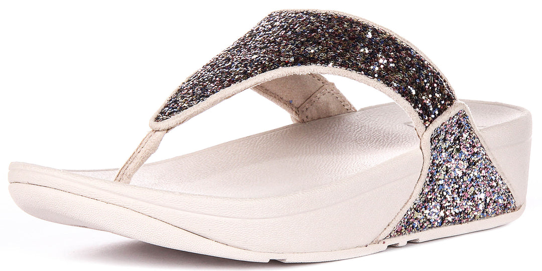 Fitflop Lulu Multi Glitter in Nude For Women