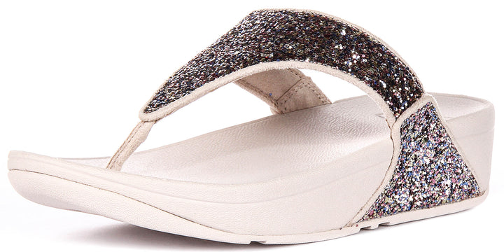 Fitflop Lulu Multi Glitter in Nude For Women