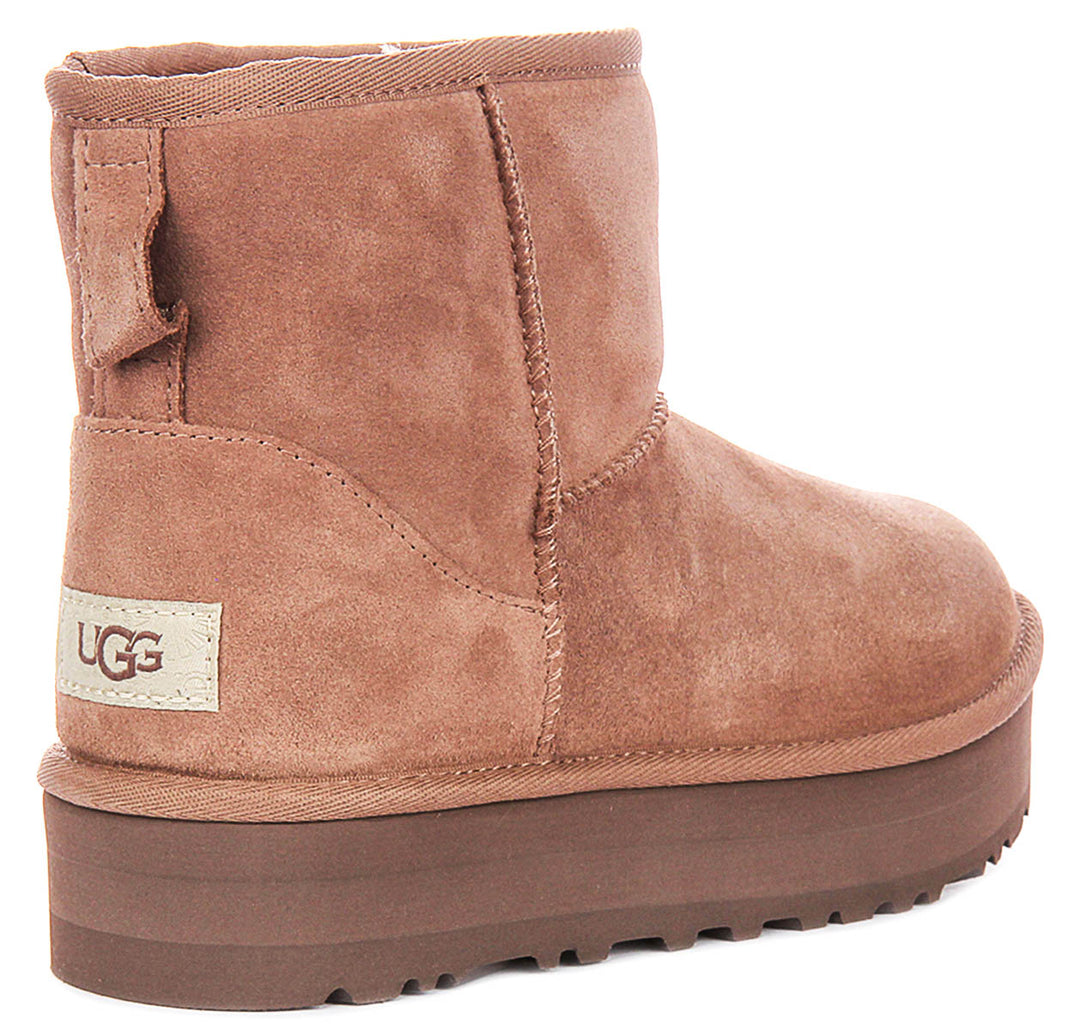 Ugg Australia Mini Platform In Oak For Juniors