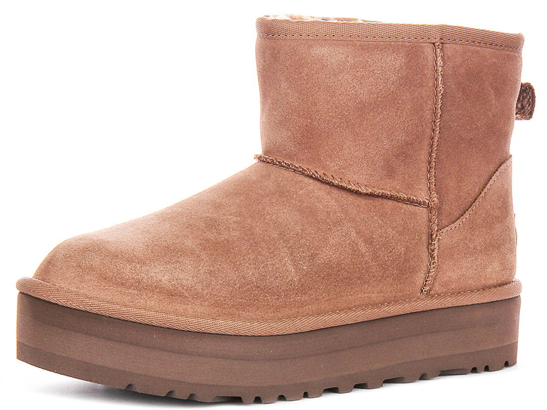 Ugg Australia Mini Platform In Oak For Juniors