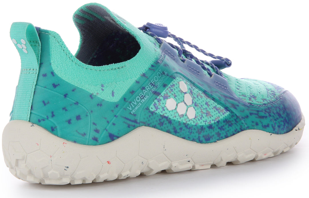 Vivobarefoot Primus Trail Knit FG Scarpe da ginnastica da trail running in maglia da donna in oceano