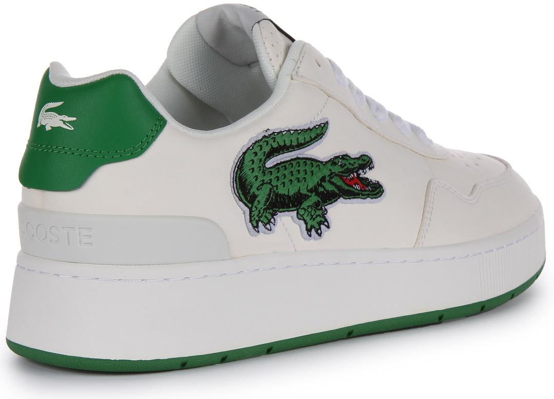 Lacoste Ace Clip In Off White For Men  Large Croc Logo Trainers –  4feetshoes