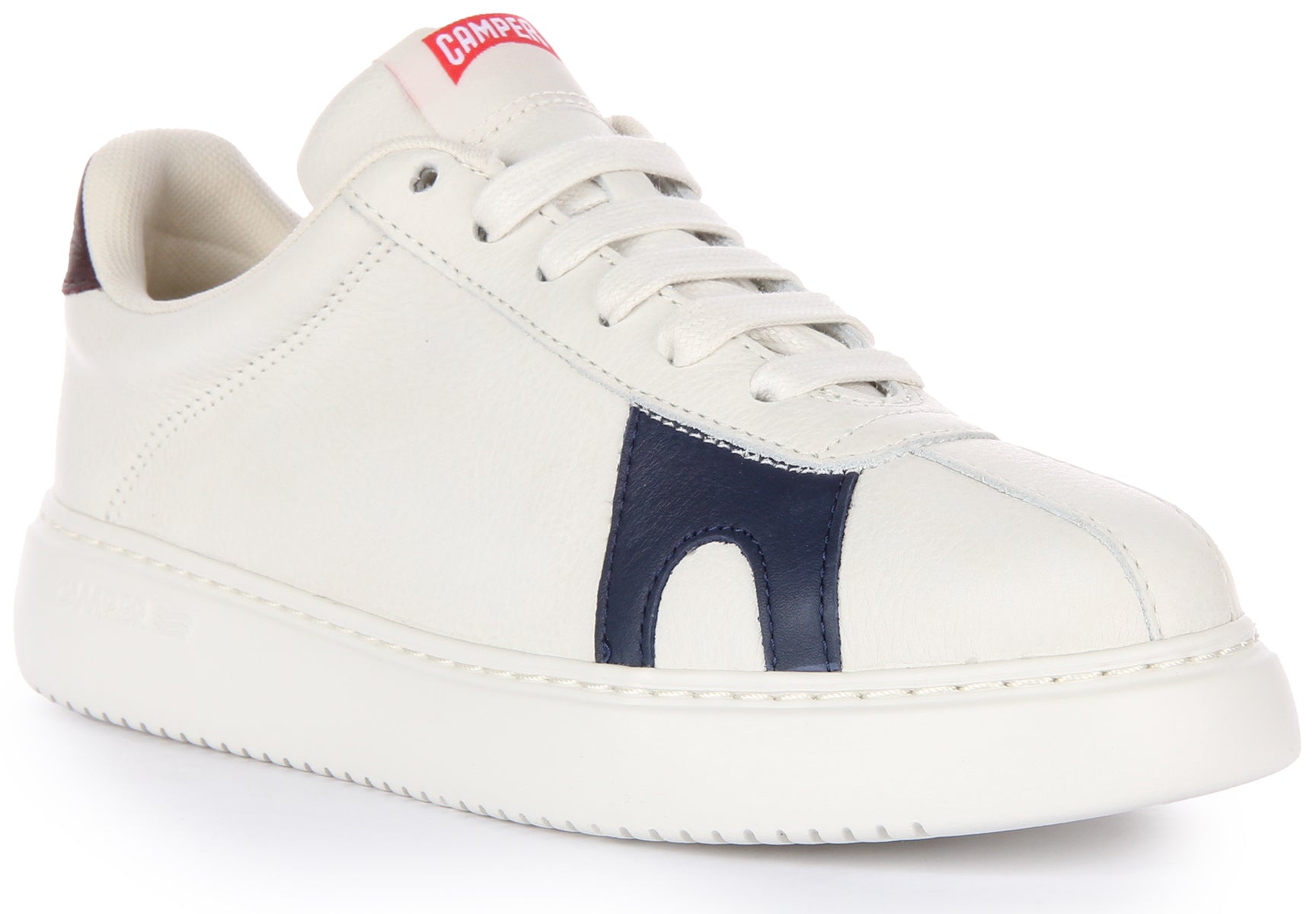 Camper Twins In Off White | Womens Lace Up Leather Trainer